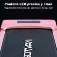 thumbnail image 3 of Caminadora Eléctrica 3.5 HP Plegable Velocidad 12 km/h Pantalla LED Rosa, 3 of 6