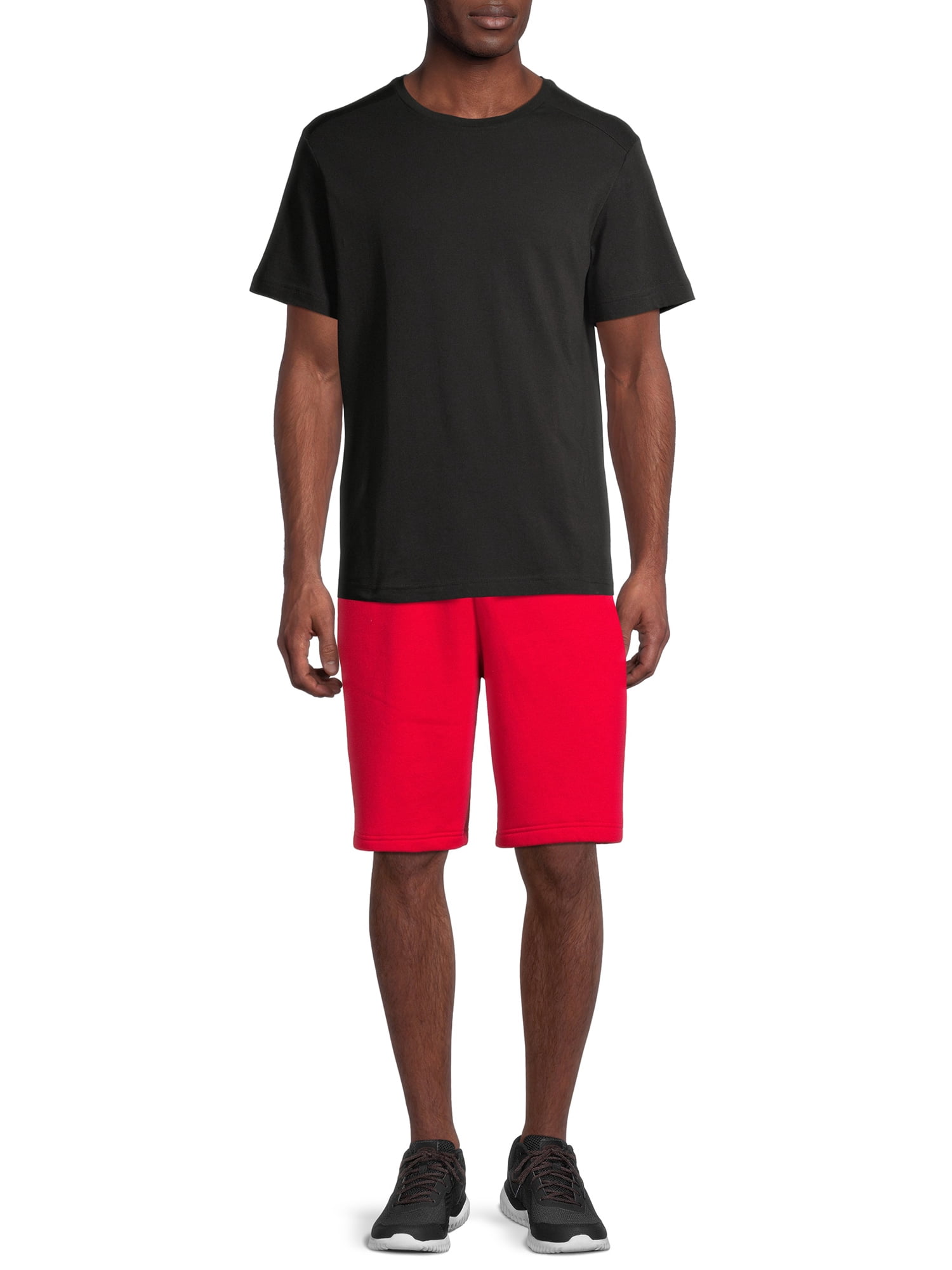 Athletic Works Men's and Big Men's Active Fleece Short, up to Size 5XL