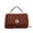 Brown, variant on MKF Collection Lola Quilted Vegan Leather Women’s Shoulder Bag by Mia K- Burgundy