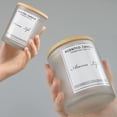 thumbnail image 3 of 10oz, 8 Pack Thickened Glass Candle Jars with Metal Lids, Candle Containers, Glass Vessels for Hand Making DIY Craft (8pcs Frosted), 3 of 8