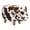 Brown, variant on Animal Cow Storage Upholstered Kids Ottoman Black