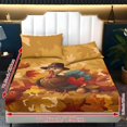thumbnail image 6 of Qpednta Thanksgiving Duck Sheets Set, Breathable All‑Season 3 Pieces Bedding Sets 1 Fitted Sheet with 2 Pillowcases, Wrinkle‑Resistant Machine Washable Bed Sheets for Multiple Room Styles, 6 of 7