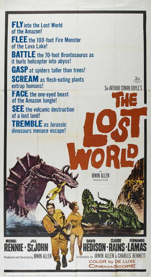 The Lost World Poster Movie 20 x 40 Inches - 51cm x 102cm Michael Rennie  Jill St. John David Hedison Claude Rains Fernando Lamas Richard Haydn Ray  Stricklyn - Walmart.com