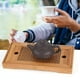thumbnail image 4 of Bandeja De Té De Bambú, Bandeja Rectangular Para Preparar Té Con El Método Chino Gong Fu Cha, Ceremonia Del Té, 27 X 14 X 3 Cm, 4 of 4