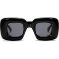 thumbnail image 2 of Cute Square Inflated Sunglasses for Women Men Trendy Chunky Glasses Retro Thick Frame Funny Mask Shades VL9733, 2 of 4