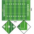 thumbnail image 2 of American Football Field Tablecloth Touchdown Sport Themed Indoor Outdoor Birthday Party Decoration Rectangular Table Cloth Kitchen Dining Room Table Cover (60" x 84"), 2 of 5