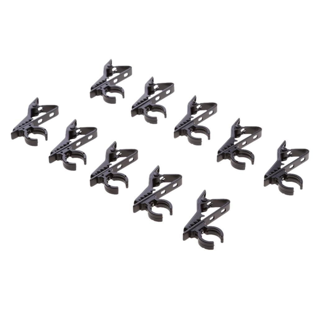 F Fityle 10Pcs Style Microphone Tie Lapel Clip for Samson Headset 10mm 