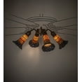 thumbnail image 5 of Meyda Tiffany 261515 Stained Glass Pond Lily 19" Wide 4 Light Ceiling Fan Light Kit -, 5 of 5