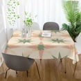 thumbnail image 3 of Yayeee Tablecloths 54" x 54" Rectangle Wrinkle Resistant Party Table Cover, Pastel Beige Geometric, 3 of 8