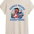 thumbnail image 3 of Lilo & Stitch - Family Means Everything - Women's Oversized Graphic T-Shirt, 3 of 5