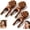 3pcs, variant on Scarab Acupressure Tool, Sandalwood Brass Bead Massager for Facial Reflexology, Sculpting, Pressure Point & Wellness Routine (1pc)