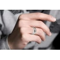 thumbnail image 3 of Affordable Men Diamond Wedding Band on 10k White Gold, 3 of 4
