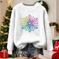 thumbnail image 5 of Wowcloth Women's Fashion Print Round Neck Drop Shoulder Long Sleeve Blouse for Casual Daily Wear, 5 of 5