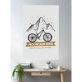thumbnail image 2 of Mountain Bike Leave The Road Take The Trails Mtb Biker Poster Wall Art, Modern Wall Decor, 8x12 UNFRAMED, 2 of 3