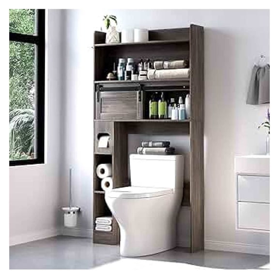 Over The Toilet Storage Cabinet, Over Toilet Bathroom Organizer, Washroom Storage Cabinet Over Toilet, Simple & Stylis, for Size Toilet