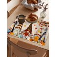 thumbnail image 3 of Fall Thanksgiving Placemats Pumpkin Gnome Place Mats for Dining Room Dinner Table Maple Leaf Washable Table Mats Kitchen Decorations Set of 6, 3 of 5