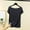 01 Dark Gray, variant on Weiqiqre Womens Tops Crewneck Slim Fitted Short Sleeve T-Shirt Stretchy Bodycon Basic Tee Tops