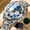Gold&Blue, variant on Chronograph Watches for Men Casual Classic Dial Outdoor Watch Silver Black Tone Stainless Steel Waterproof Mens Watch
