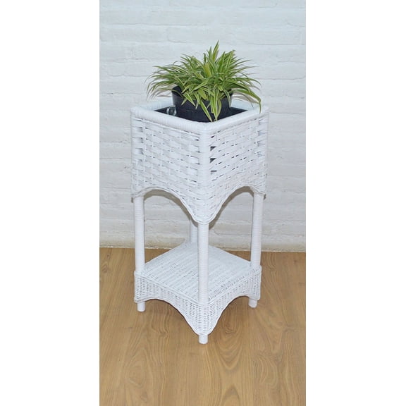 Tiffany Square Plant Stand---White