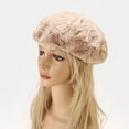 thumbnail image 6 of Wool French Beret Hat Solid Color Beret Cap for Women Girls, 6 of 8