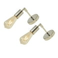 thumbnail image 2 of Advancent 2 pack/lote lámpara de pared vintage ajustable para dormitorio luz de pared Industrial ahorradora de energía fácil Iluminación y accesorios plata, 2 of 6