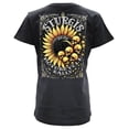 thumbnail image 2 of 2026 Ladies Sturgis Motorcycle Rally Cosmic Flowers Black Short Sleeve V-Neck T-Shirt - SPL1937 XX-Large, 2 of 6