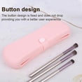 thumbnail image 3 of For Travel Makeup Brush Holder Reusable Waterproof Large Capacity With Button, 3 of 3
