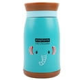 thumbnail image 1 of Taza con sorbos de acero inoxidable, capacidad de 260 ml, termo con temática de elefante azul, 1 of 7