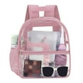 thumbnail image 2 of Miaoju Clear Backpack for School, Large Heavy Duty Clear Bookbag with Luggage Strap & Stitches for Teens, 2 of 3