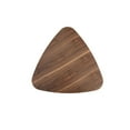 thumbnail image 3 of Hle Coffee Table, 23 Inch Modern Brown Walnut Veneer Top, Chrome Base, 3 of 5