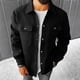 thumbnail image 1 of pstuiky camisa de manga larga para hombre, Chaqueta de trabajo informal de manga larga con botones y bolsillos dobles para hombre, color liso, a la moda camisetas de hombre xl, 1 of 7