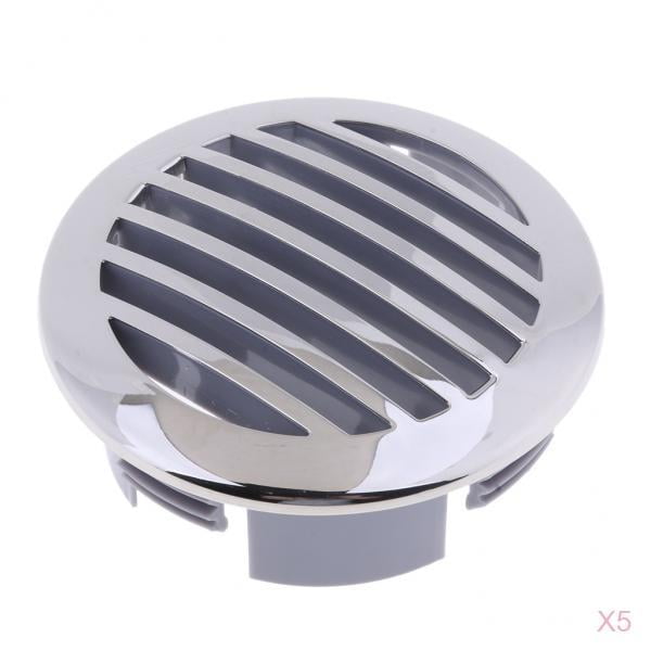 Marine Boat Vent丨Stainless Steel Louvered Vent丨Total 2 Pack Gimiton 4 Round Louvered Vent