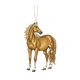 thumbnail image 1 of Colgante de caballo 2D acrílico realista, adorno navideño con lazo para colgar, ideal para amantes de la equitación., 1 of 8