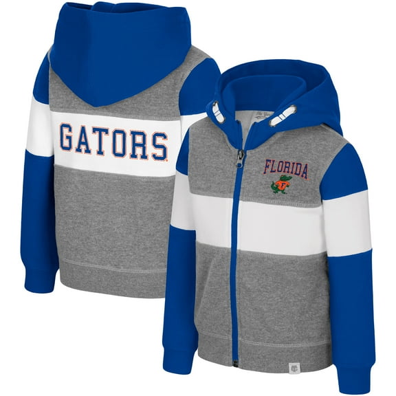 Toddler Colosseum Heather Gray Florida Gators Bert Full-Zip Hoodie