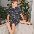 thumbnail image 4 of Balery Nautical Conjunto de Pijama Infantil de Manga Corta con Estampado – Ropa de Dormir de Algodón Suave-3X-Large, 4 of 6