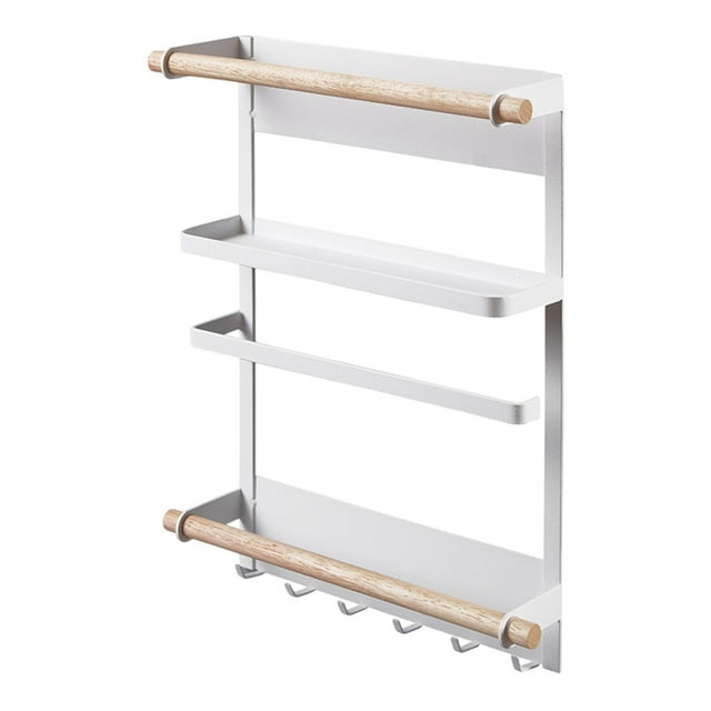 Estante para el refrigerador, organizador de refrigerador, multipropósito, resistente, organizador de estante de especias, estante de almacenamiento