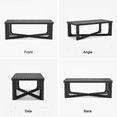 thumbnail image 5 of MAYEERTY 55” Rectangular Coffee Table, Black, 5 of 10