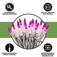thumbnail image 5 of 612 Vermont 50 Pink Christmas Lights on a White Wire String, Indoor and Outdoor Use, 9' Lighted Length, 11' Total Length, 5 of 5