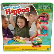 Hungry Hungry Hippos Board Game for Preschoolers, Ages 4 and up, For 2 to 4 Players