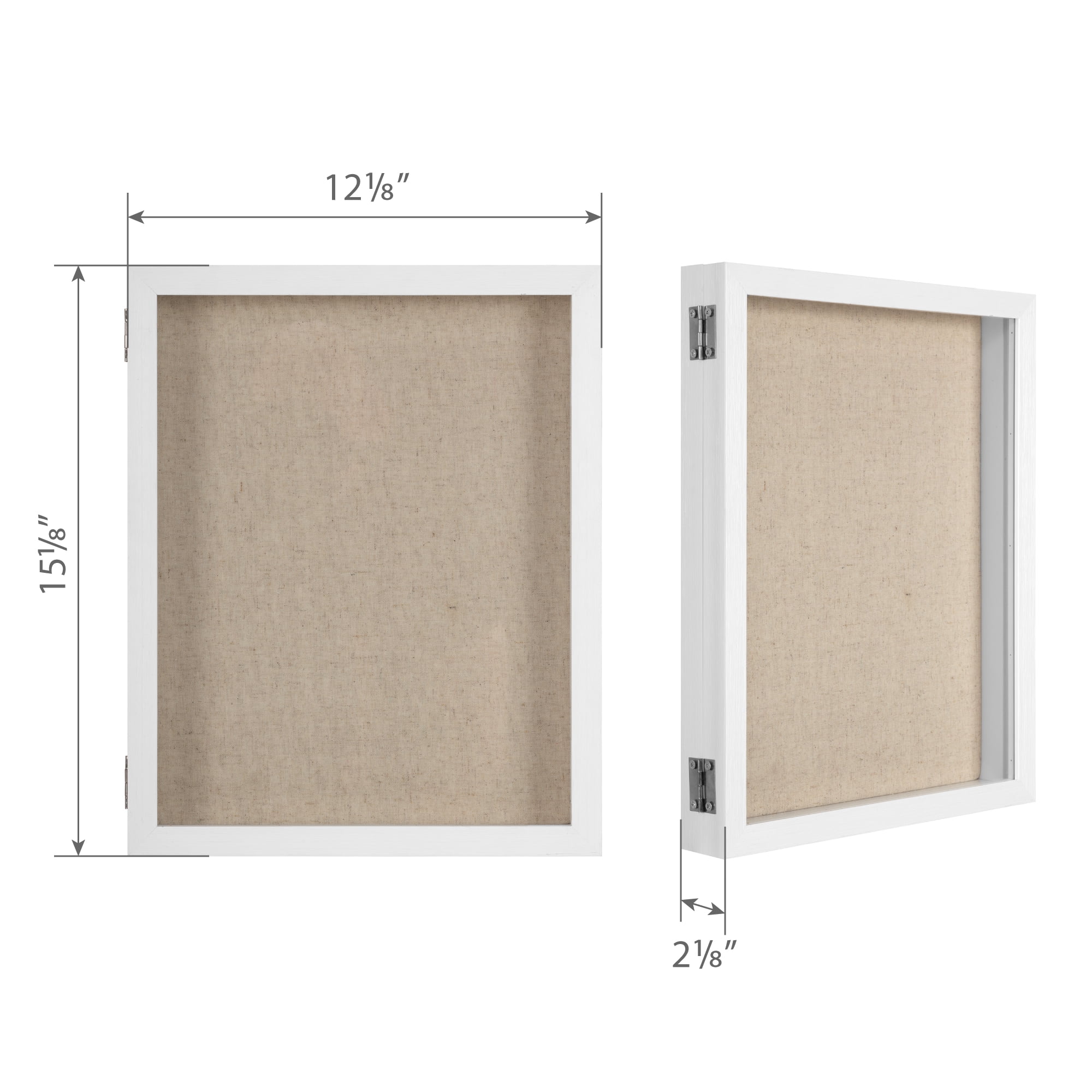 11x14 White Shadow Box Picture Frame Display Walmart Com