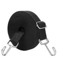 thumbnail image 1 of 1PC 4 Meter Long Bungee Rope with Hooks Clips Luggage Cord Rope Elastics Rubber black, 1 of 8