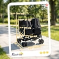 thumbnail image 3 of PawHut Double Pet Stroller, Foldable Dog Stroller with 2-Seater Carrier, 3 of 10