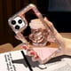 thumbnail image 2 of Funda de teléfono de silicona con anillo de oso 3D transparente de cristal brillante de lujo para iPhone 14, 12 Pro Max, 13 MiNi, 11, X, S, XR, 7, 8 Plus, SE Fivean unisex, 2 of 2