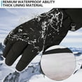 thumbnail image 6 of COOPLUS Winter Ski Gloves Warm Breathable Waterproof Gloves Five Finger Touch Screen Gloves for Men and Women, 6 of 7