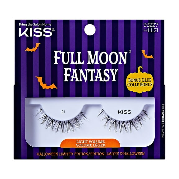 KISS Full Moon Fantasy, False Eyelashes, Glamazon, 8 mm, 1 Pair
