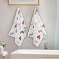 thumbnail image 3 of Coolnut Cute Dachshund Balloon Bath Hand Towels 2 PCS, 28.3"x 14.4" Ultra Soft and Highly Absorbent for Valentines Day Decorative Fingertip Face Towel for Home, Bathroom, Kitchen, 3 of 4