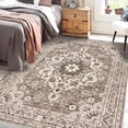 thumbnail image 3 of General Washable Oriental Area Rug - 3x5 Rugs for Living Room Soft Carpet for Bedroom Waterproof Floral Distressed Indoor Stain Resistant Non-Shedding Floor Carpets (Beige, 3X5), 3 of 11