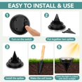 thumbnail image 2 of SOLPEX Mini Solar Ground Lights, 10 Pack Solar Lights Outdoor Waterproof, Pathway Lights Solar Powered, Solar Garden Lights, Lands, 2 of 7