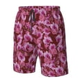 thumbnail image 5 of Kdxio Orchids Flowers Pattern Mens Casual Shorts - Drawstring Summer Beach Sports Shorts for Men, 5 of 9