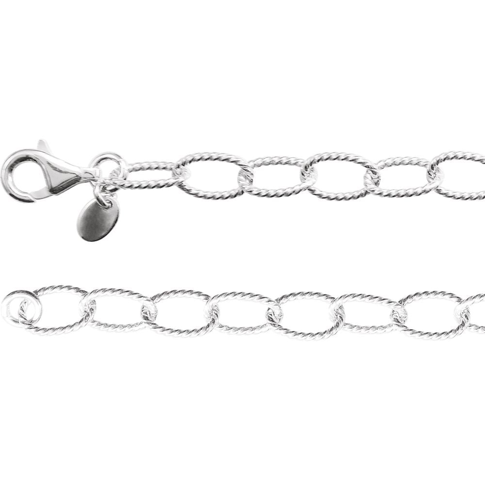 Jewels By Lux Sterling Silver 6mm Curb Chain